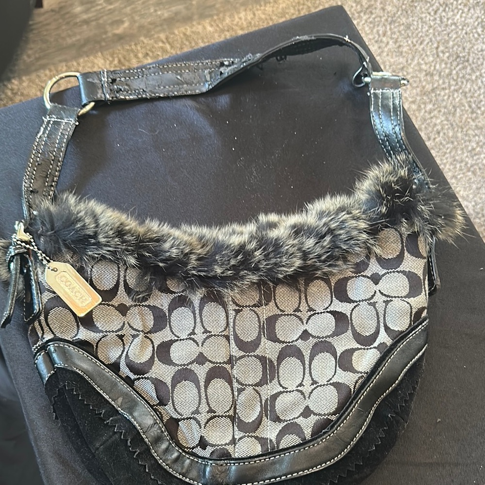 Coach Black and Gray Women's Bag